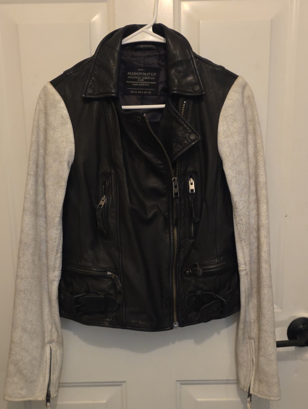 All Saints Biker Leather-suede Jacket